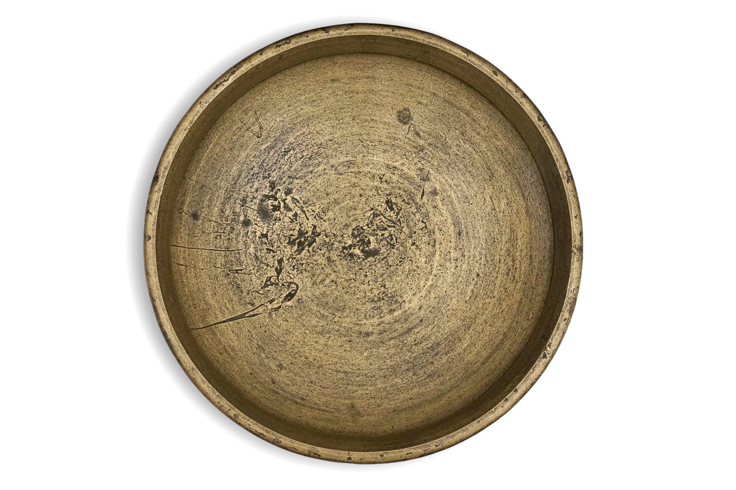 Large Cast Bronze Bowl