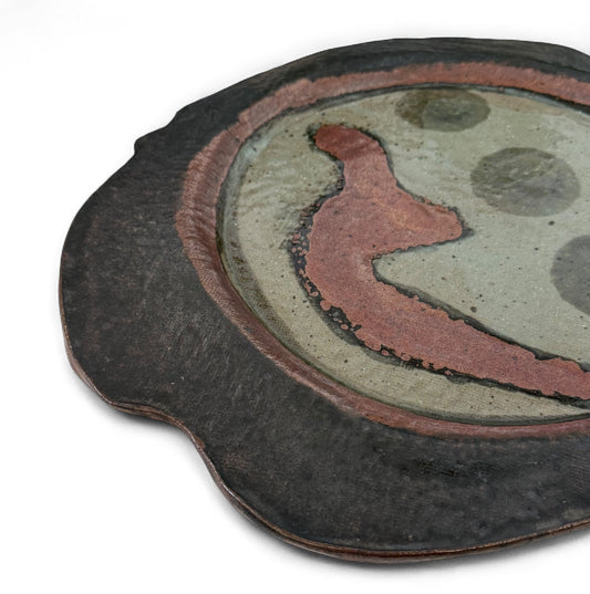 Abstract Stoneware Platter