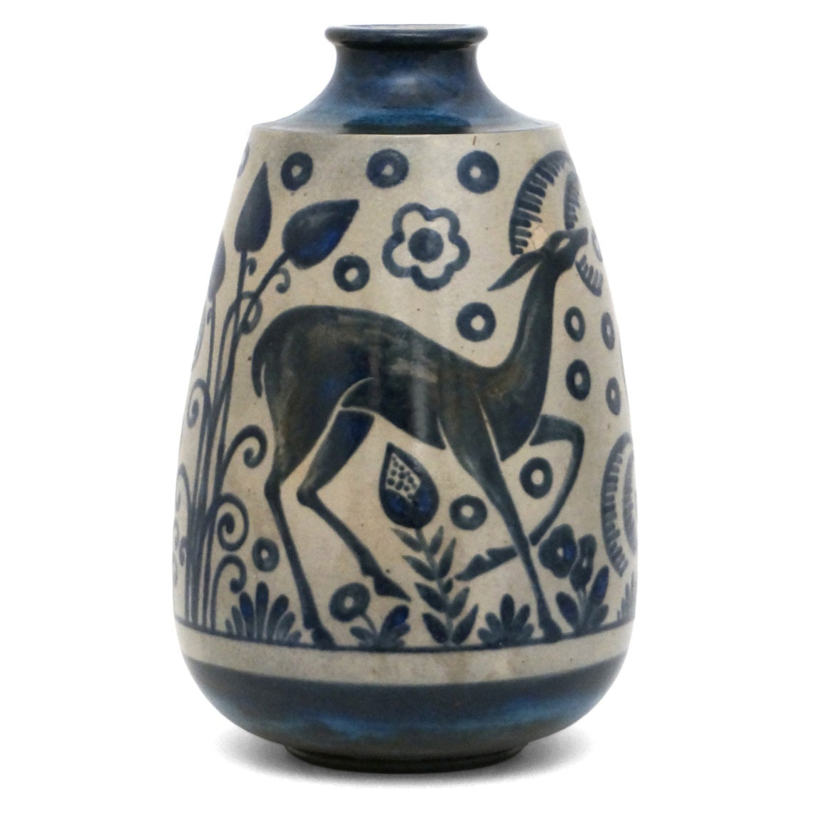 Large Primavera Vase with Deer