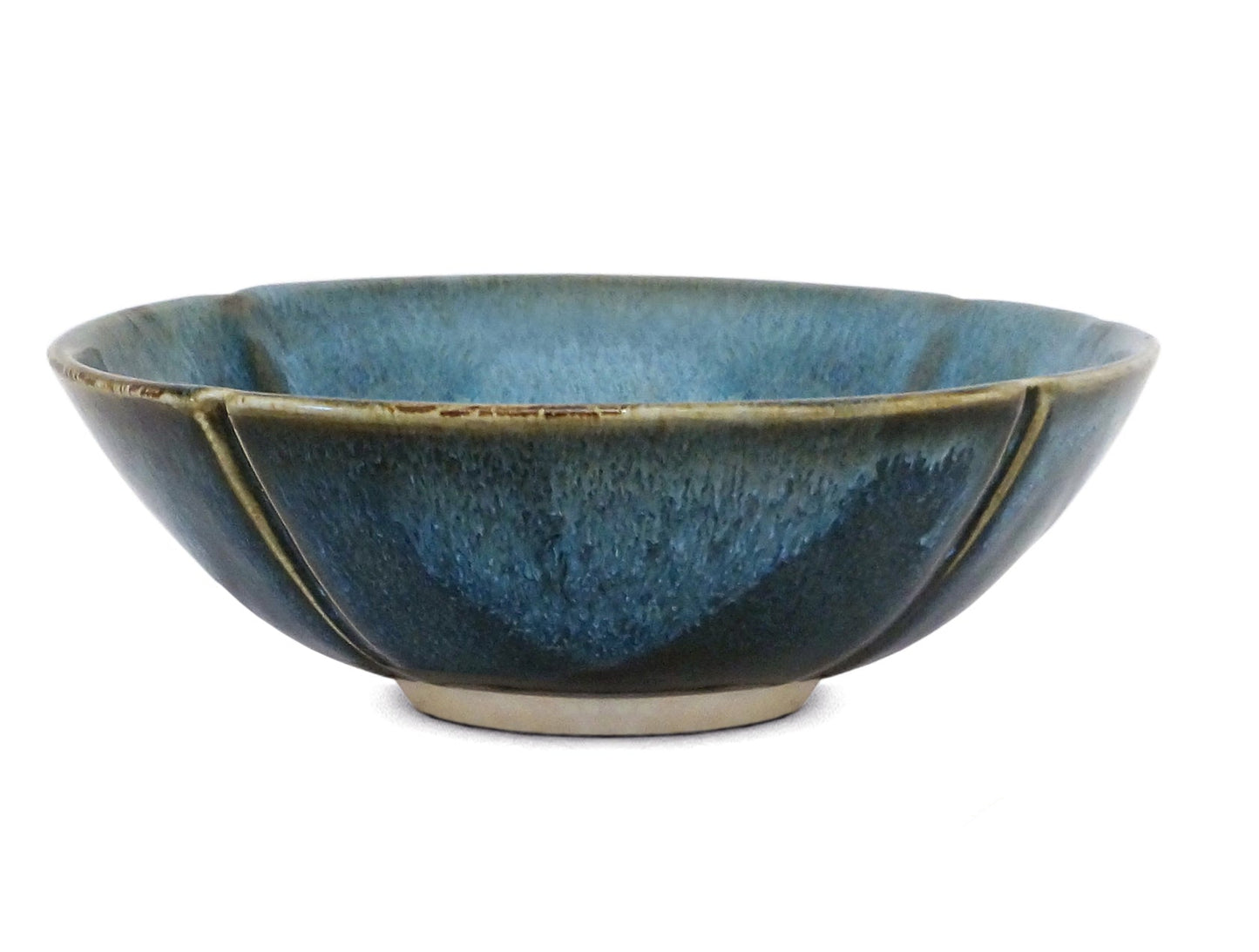 Abstract Blue Porcelain Bowl