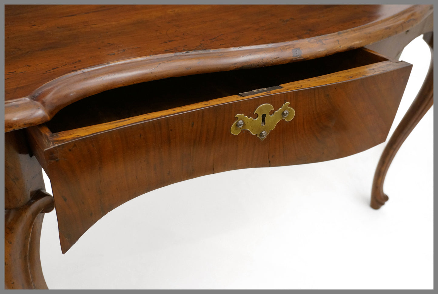 Italian Walnut Console Table