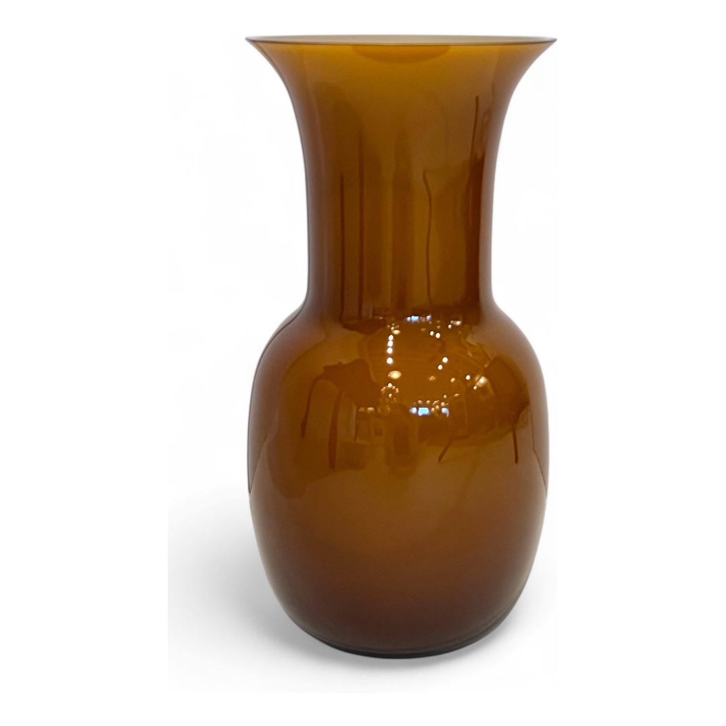 Italian Amber Glass Vase