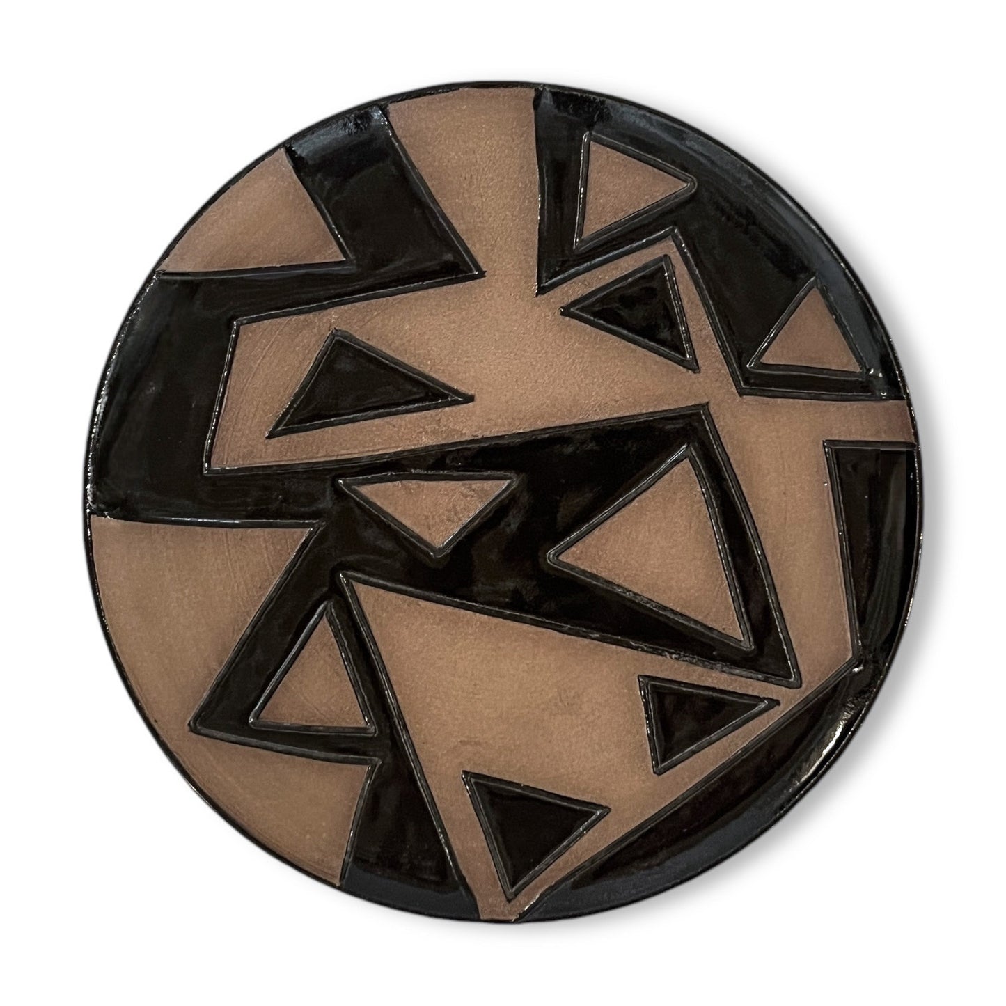 Abstract Art Pottery Plate