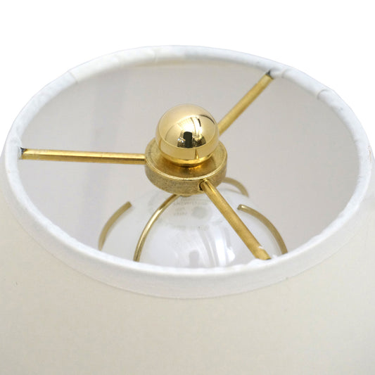 Small Mahogany and Brass Table Lamp