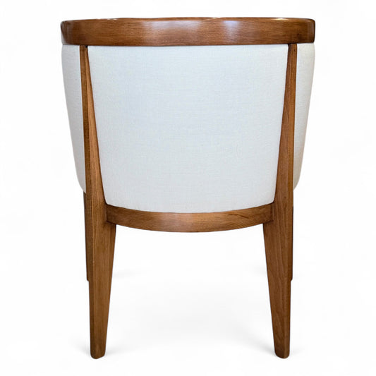 Pair of French Curved Back Upholstered Chairs