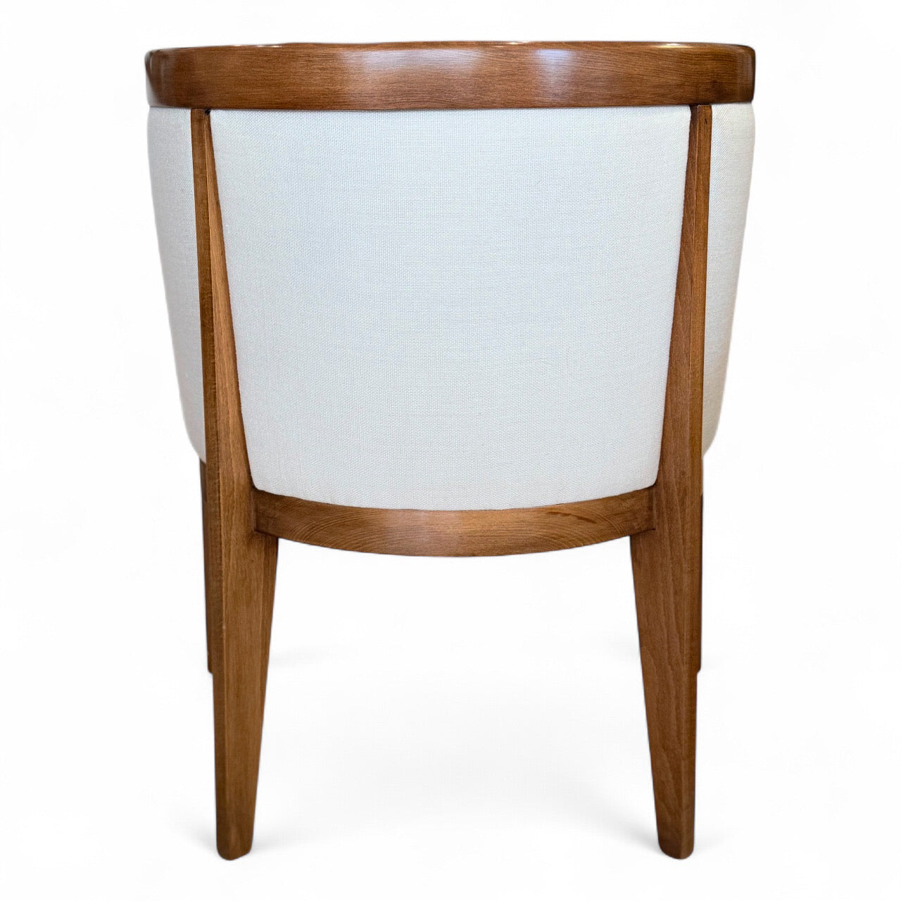 Pair of French Curved Back Upholstered Chairs