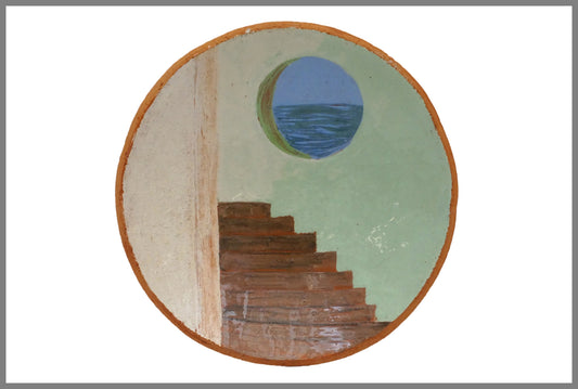 Scenic Terra Cotta Plate
