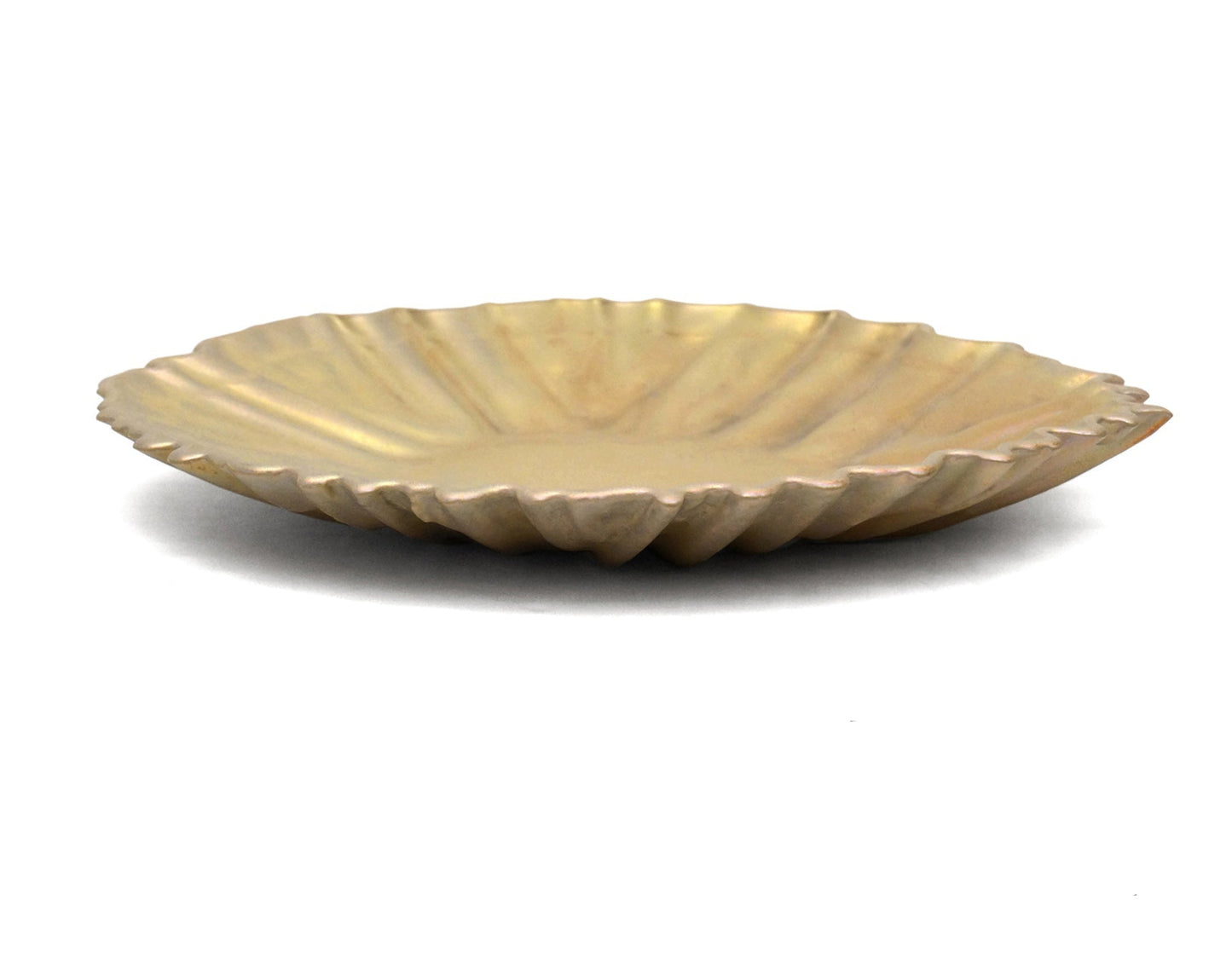Circular Iridescent Gold Plate