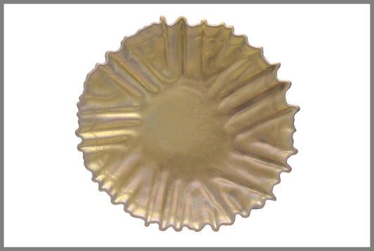 Circular Iridescent Gold Plate