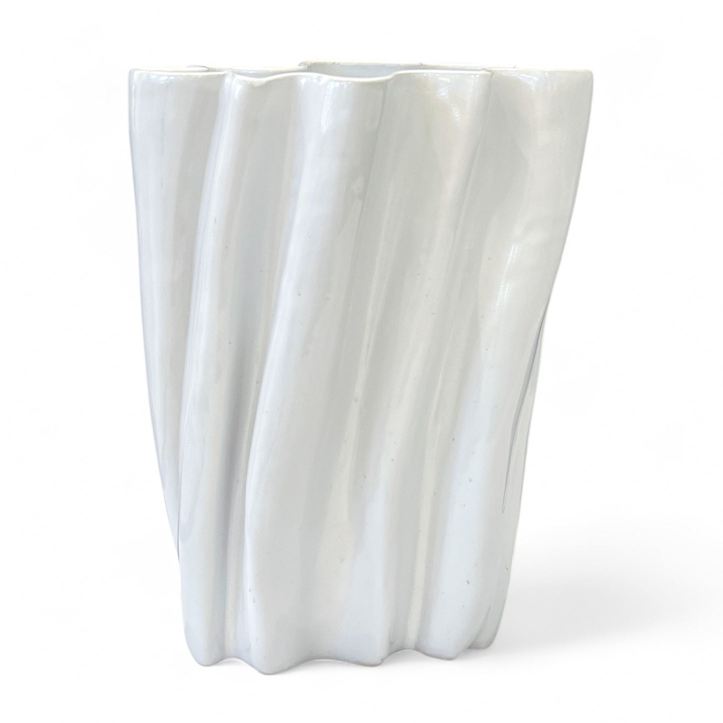 Tall White Ceramic Vase by Mobach
