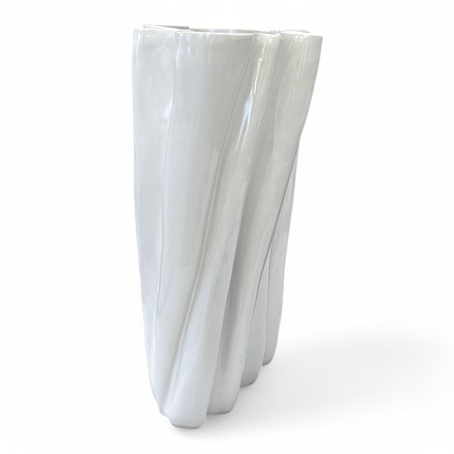Tall White Ceramic Vase by Mobach