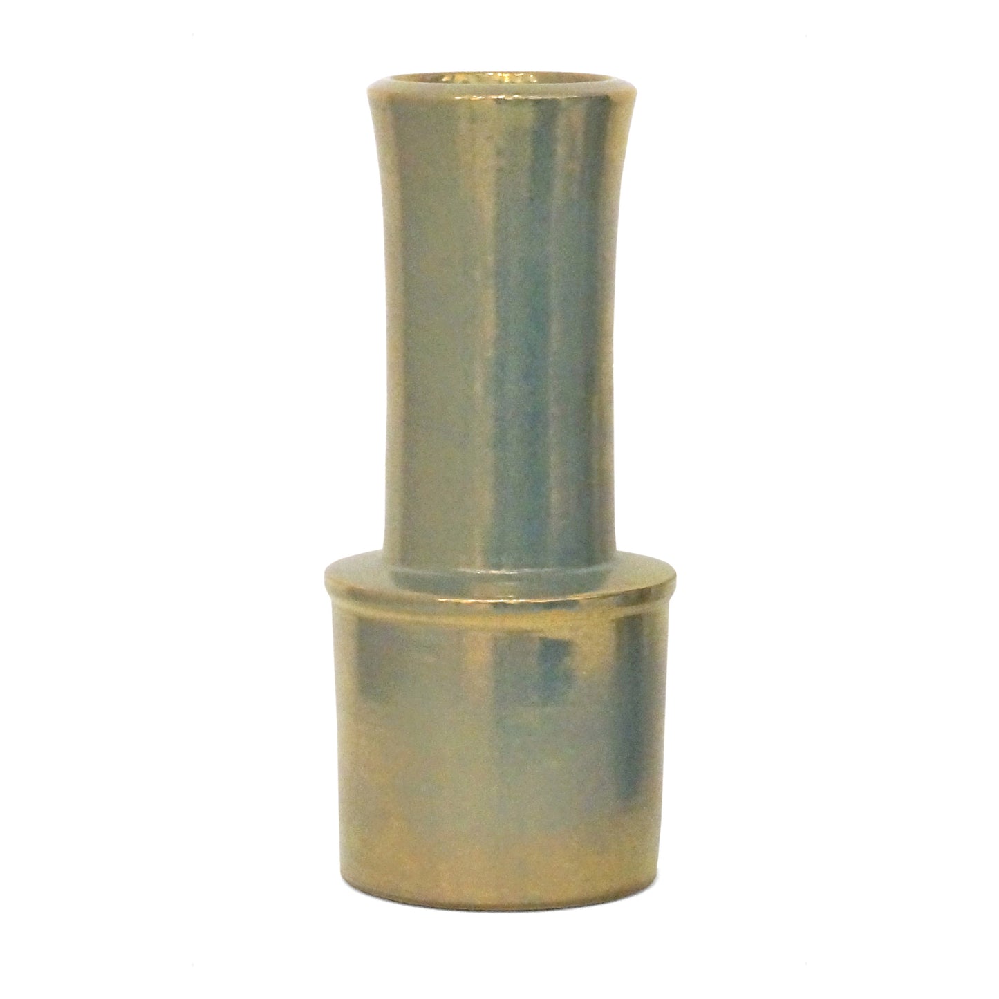 Blue Iridescent Ceramic Vase