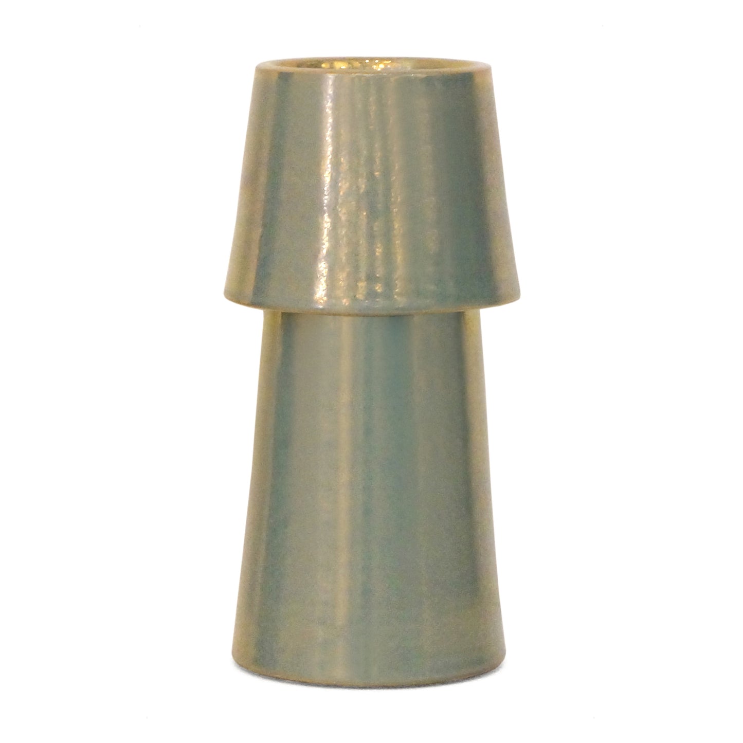 Blue Iridescent Ceramic Vase