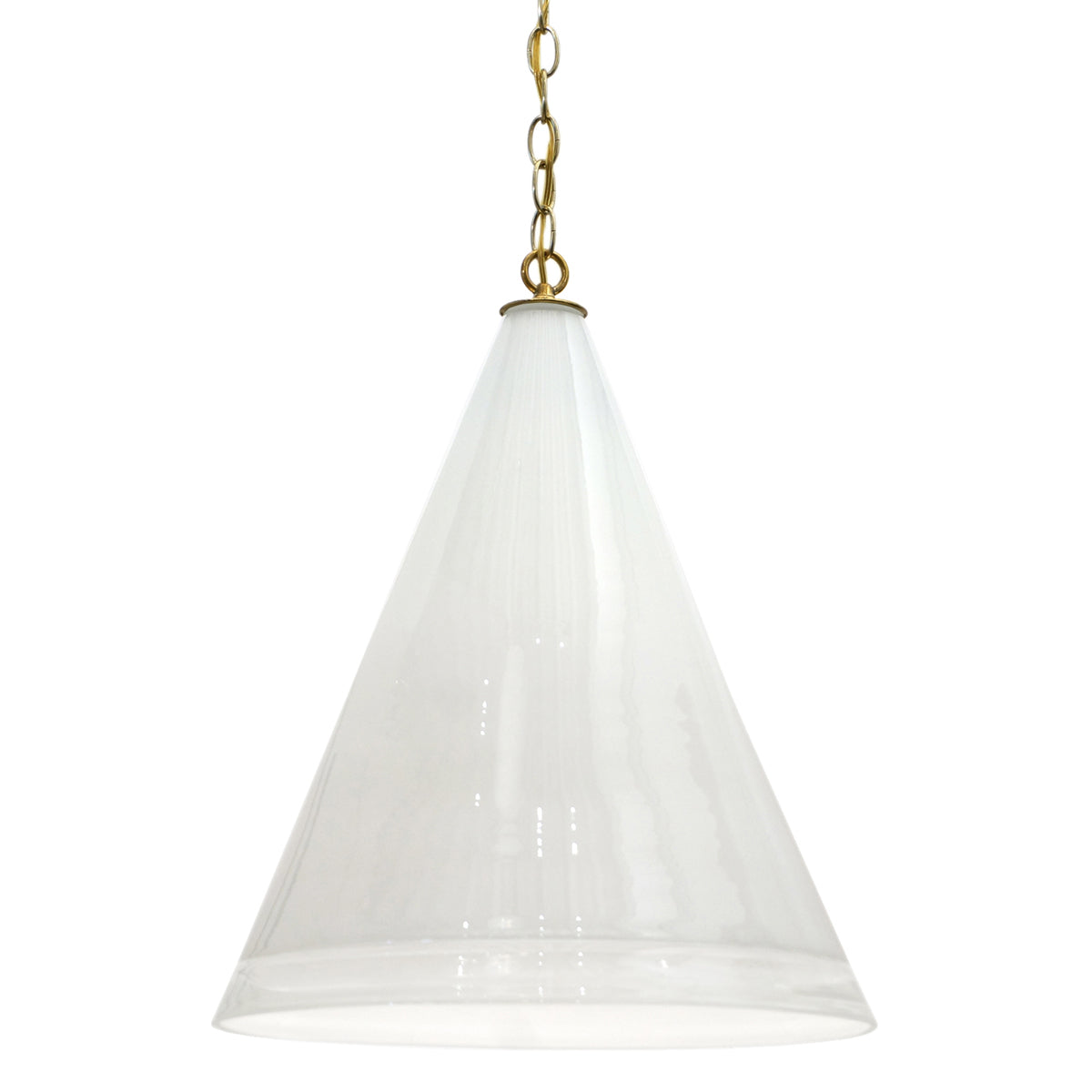 Mid Century Frosted Glass Pendant Light