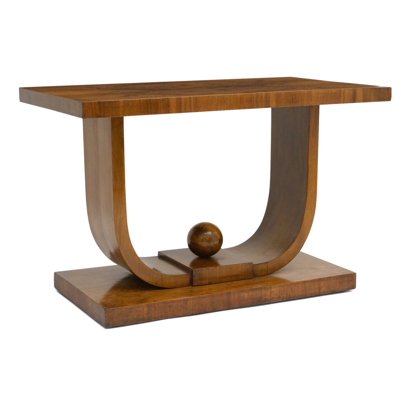 Italian Walnut Art Deco Side Table