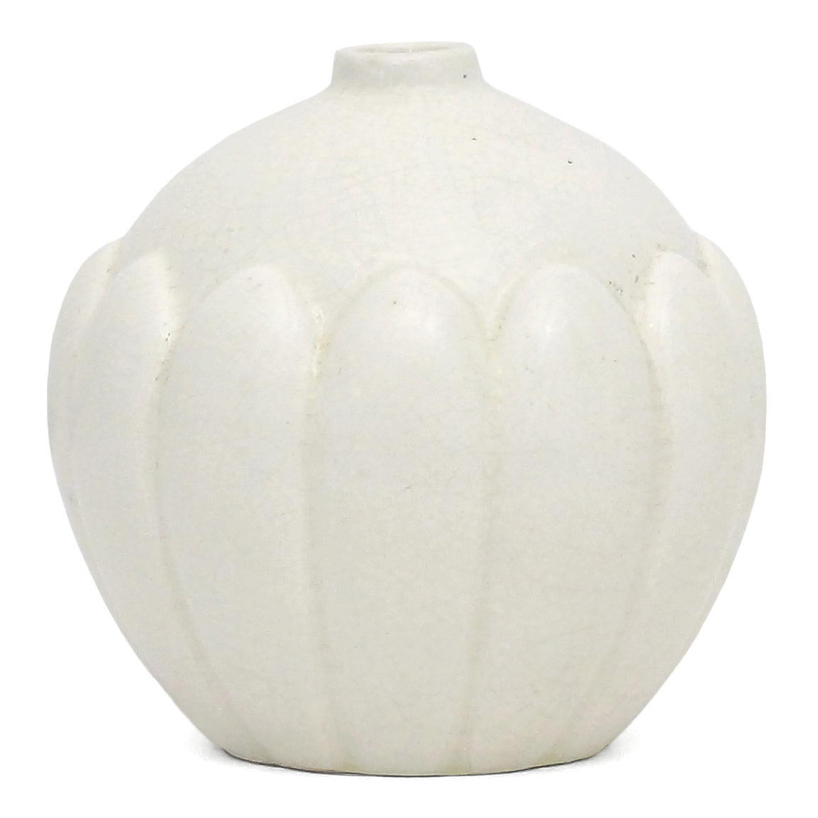 White Art Deco Vase - Small