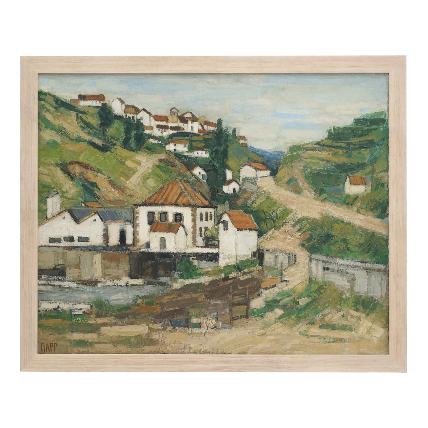 Scenic French Oil Painting