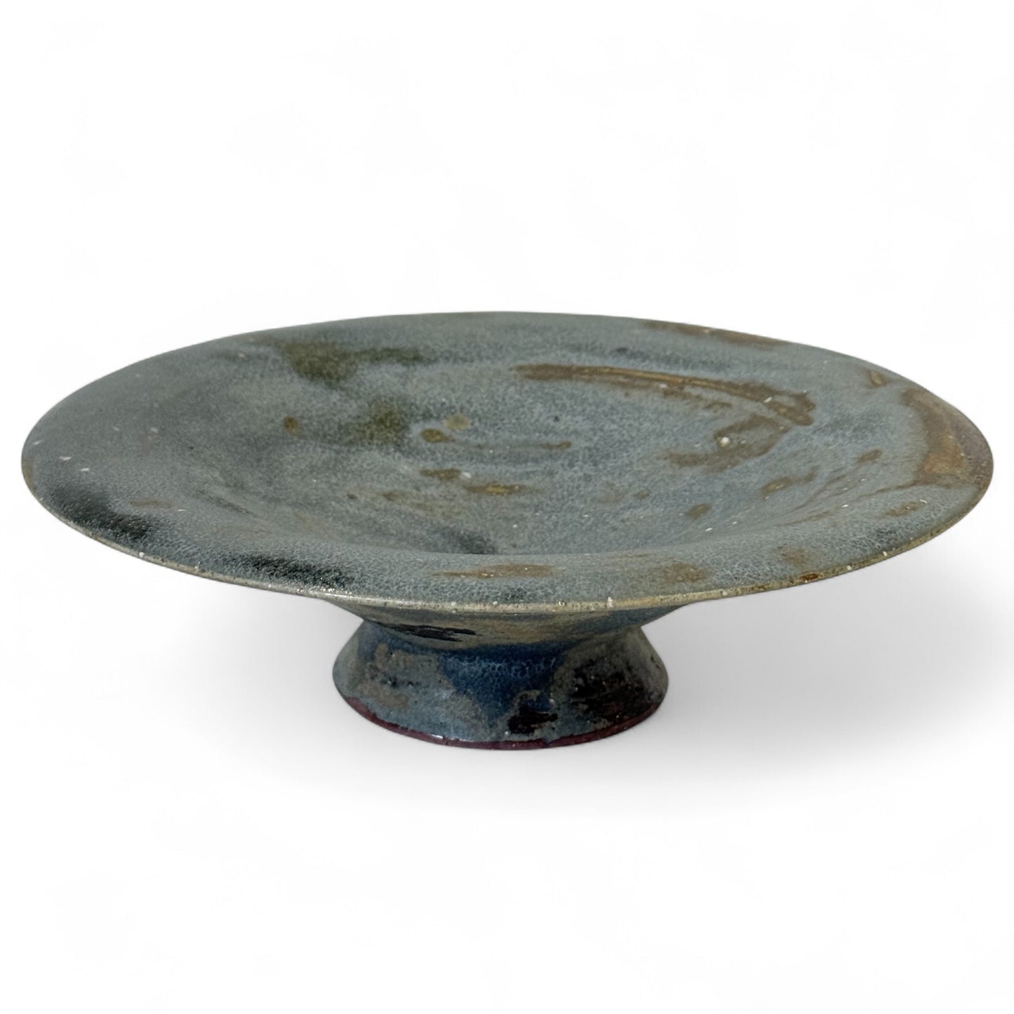 Blue Terra Cotta Compote