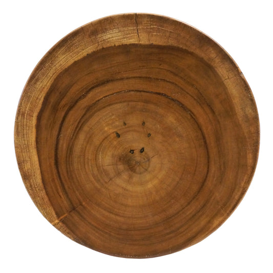 Circular Suar Wood Side Table