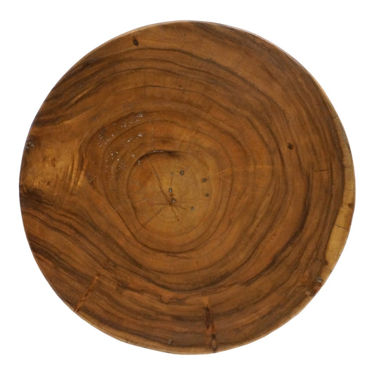 Circular Suar Wood Side Table