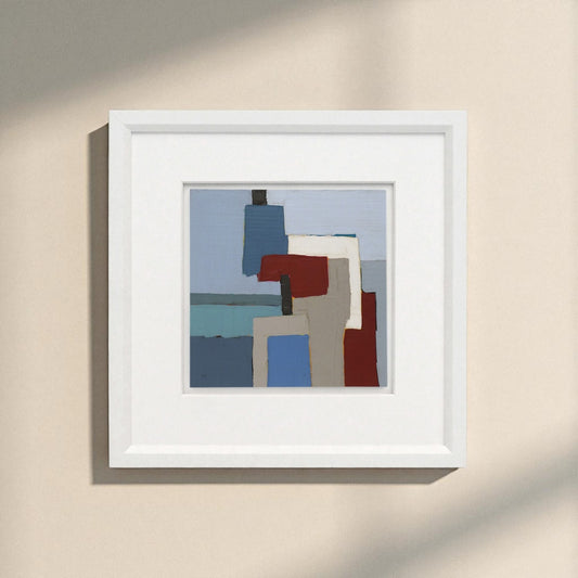 Abstract French Oil Painting by Frederique Marteau