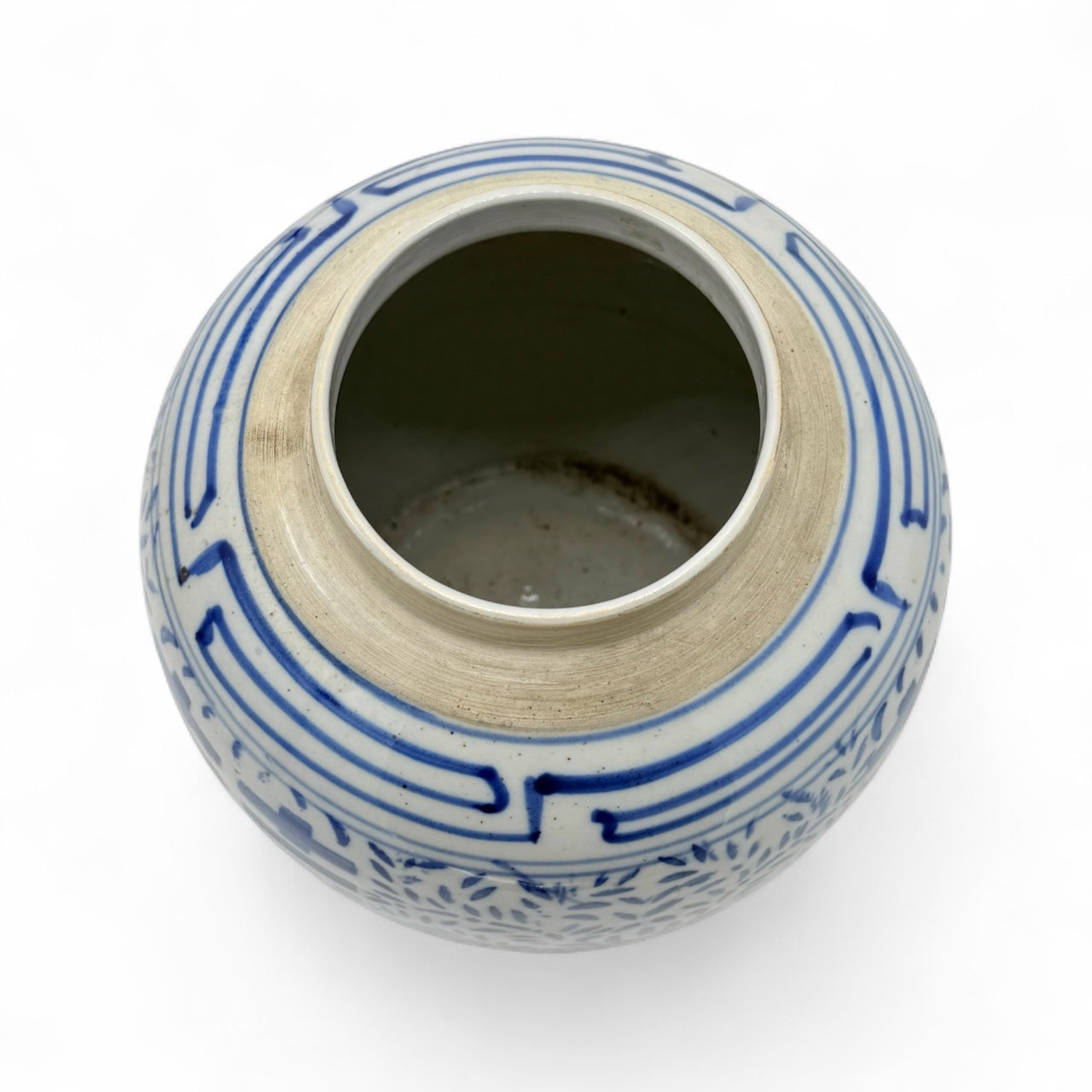 Vintage Chinese Blue and White Ginger Jar