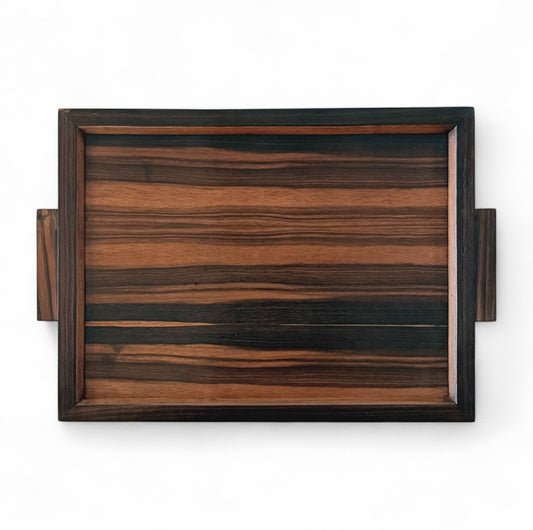 Rectangular Macassar Wood Tray