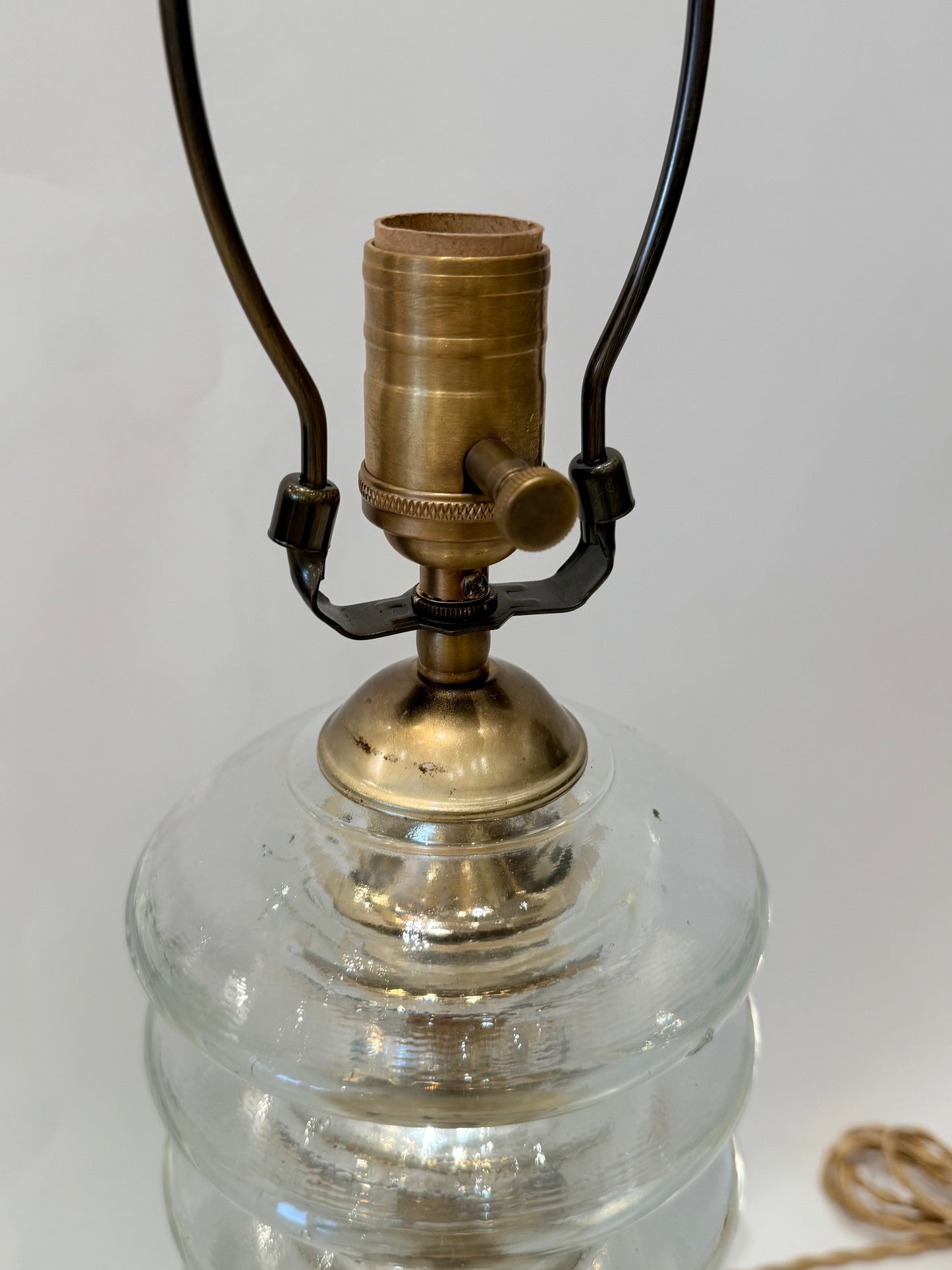 Stacked Glass Disc Column Lamp