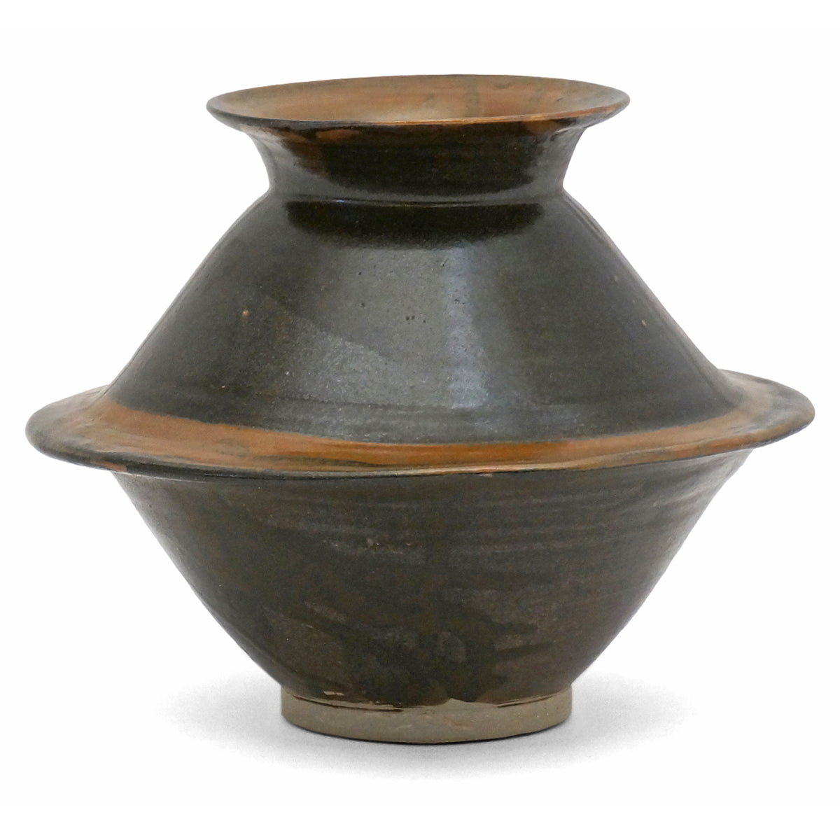 Brown Shaped Ceramic Vase