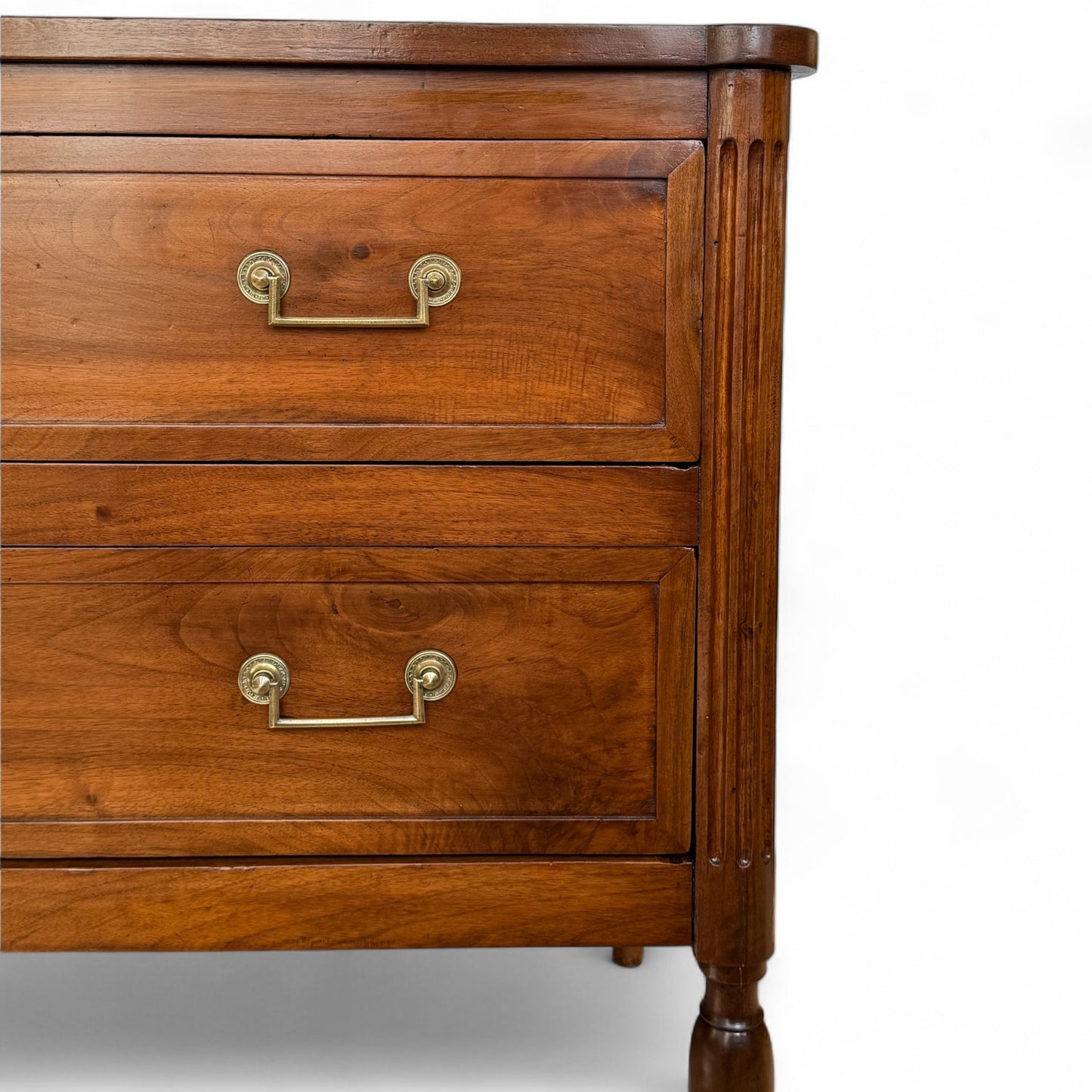 18th Century French Walnut Two-Drawer Commode