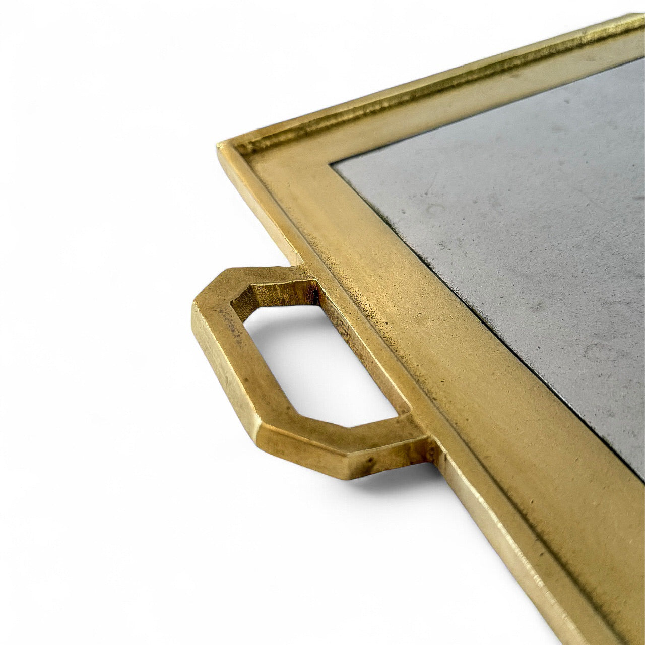 Aluminum and Brass Tray by David Marshall