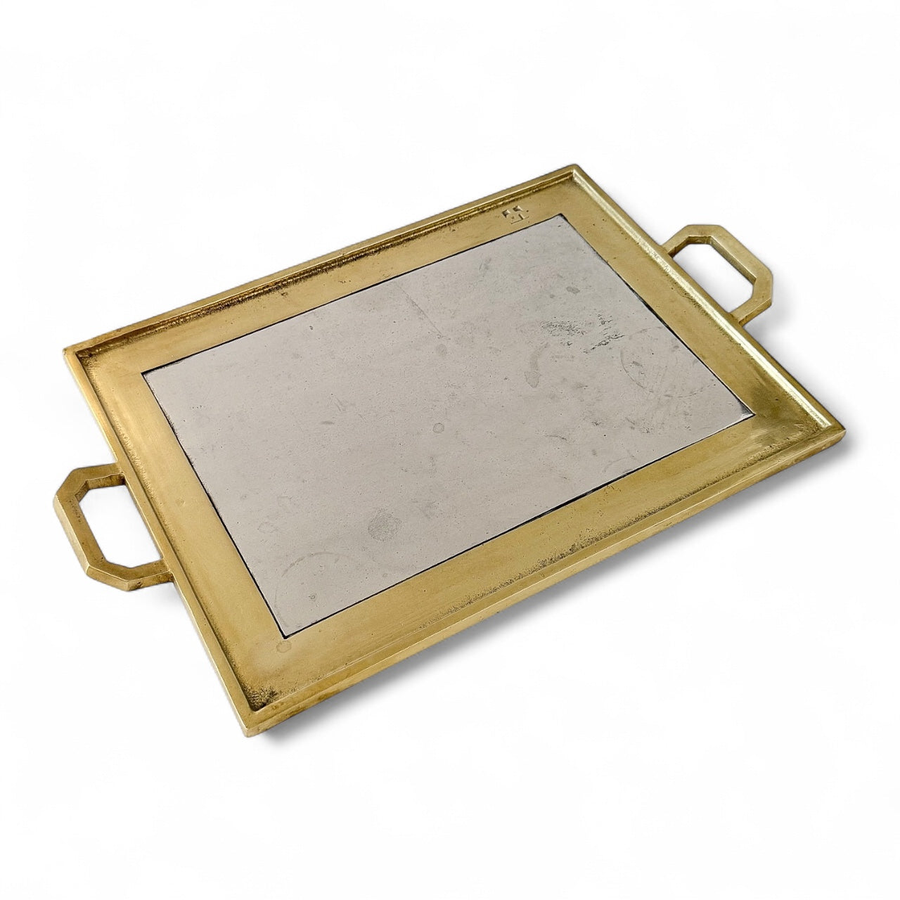 Aluminum and Brass Tray by David Marshall