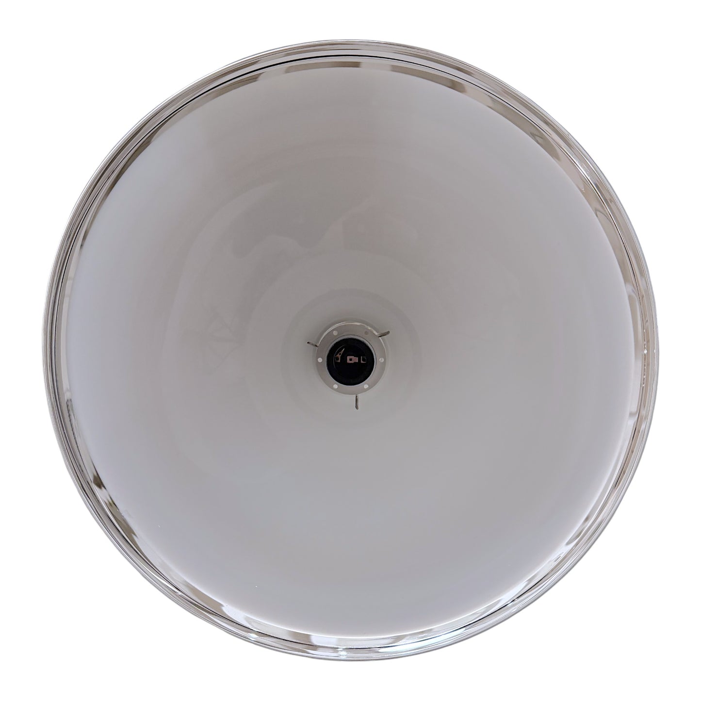 Pair of Mid Century Danish Glass Pendant Lights