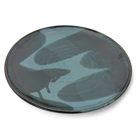 Handmade Abstract Stoneware Plate
