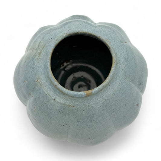 Handmade Blue Stoneware Vase