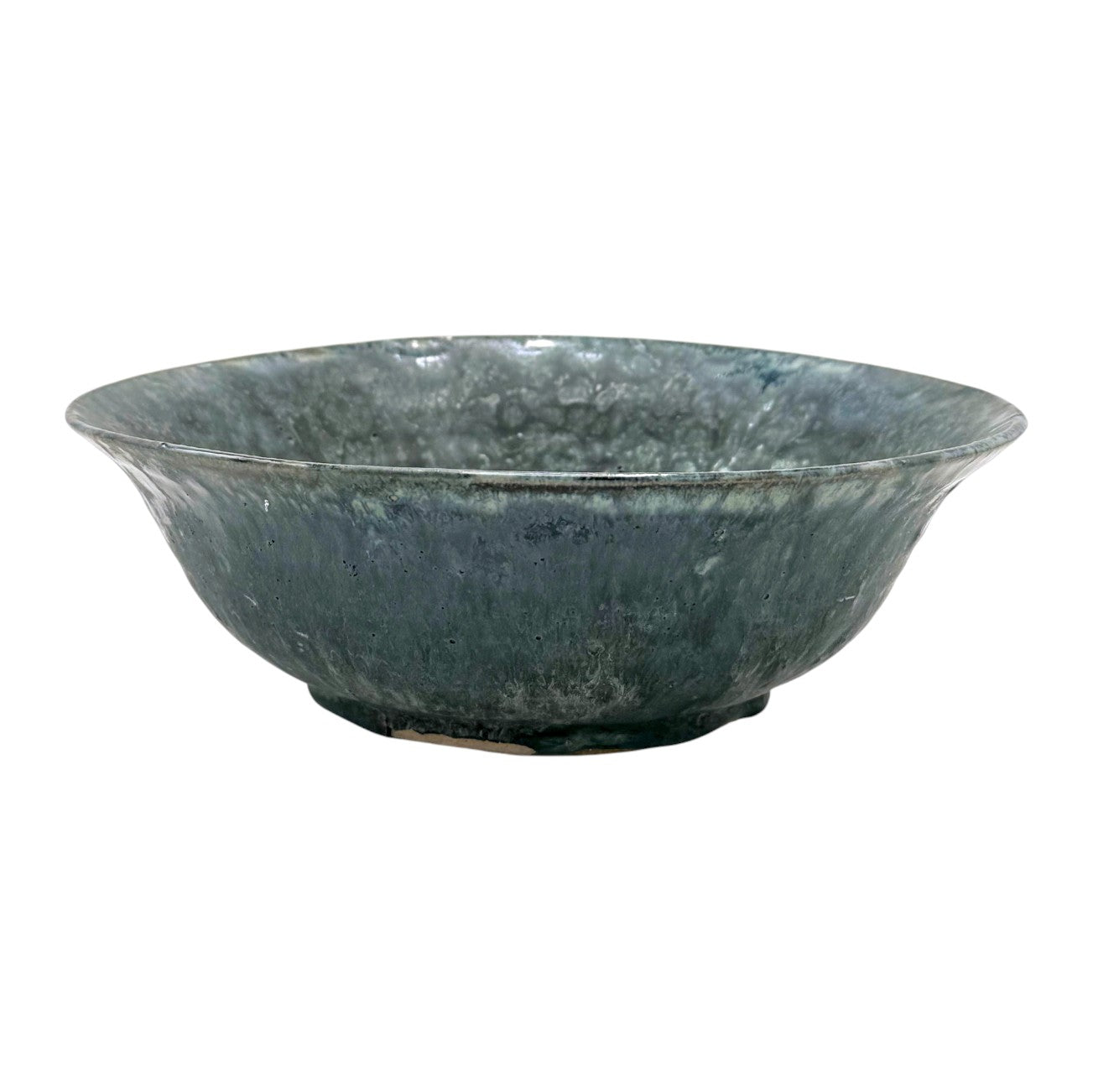 Handmade Dark Blue-Green Ceramic Bowl