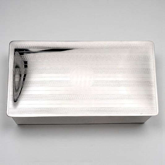 English Silver Plate Box, 1930s