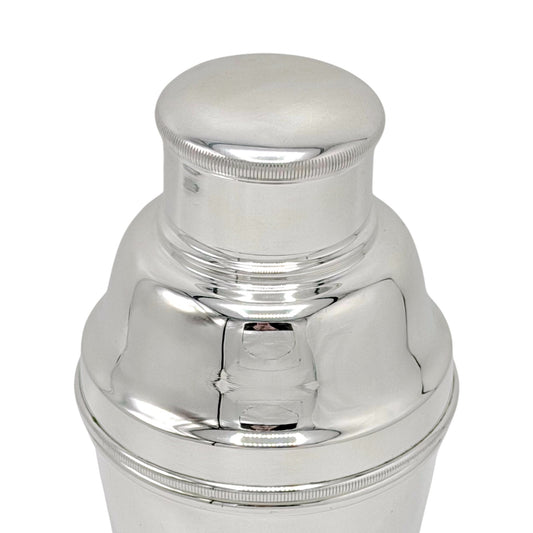 English Silver Plated Cocktail Shaker, 1930s