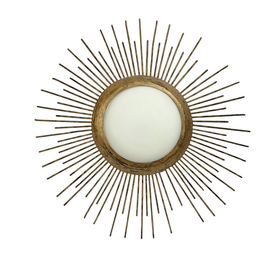 Gilt Iron Sunburst Pendant Light