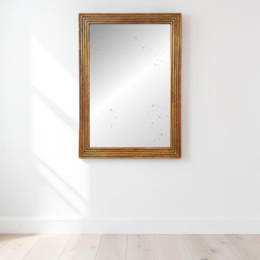 Antique French Directoire Giltwood Baguette Mirror