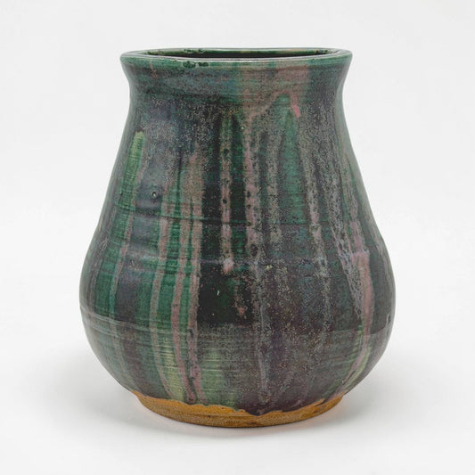 Handmade Green Stoneware Vase