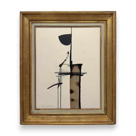 Abstract Painting on Paper by Jean Marc Louis