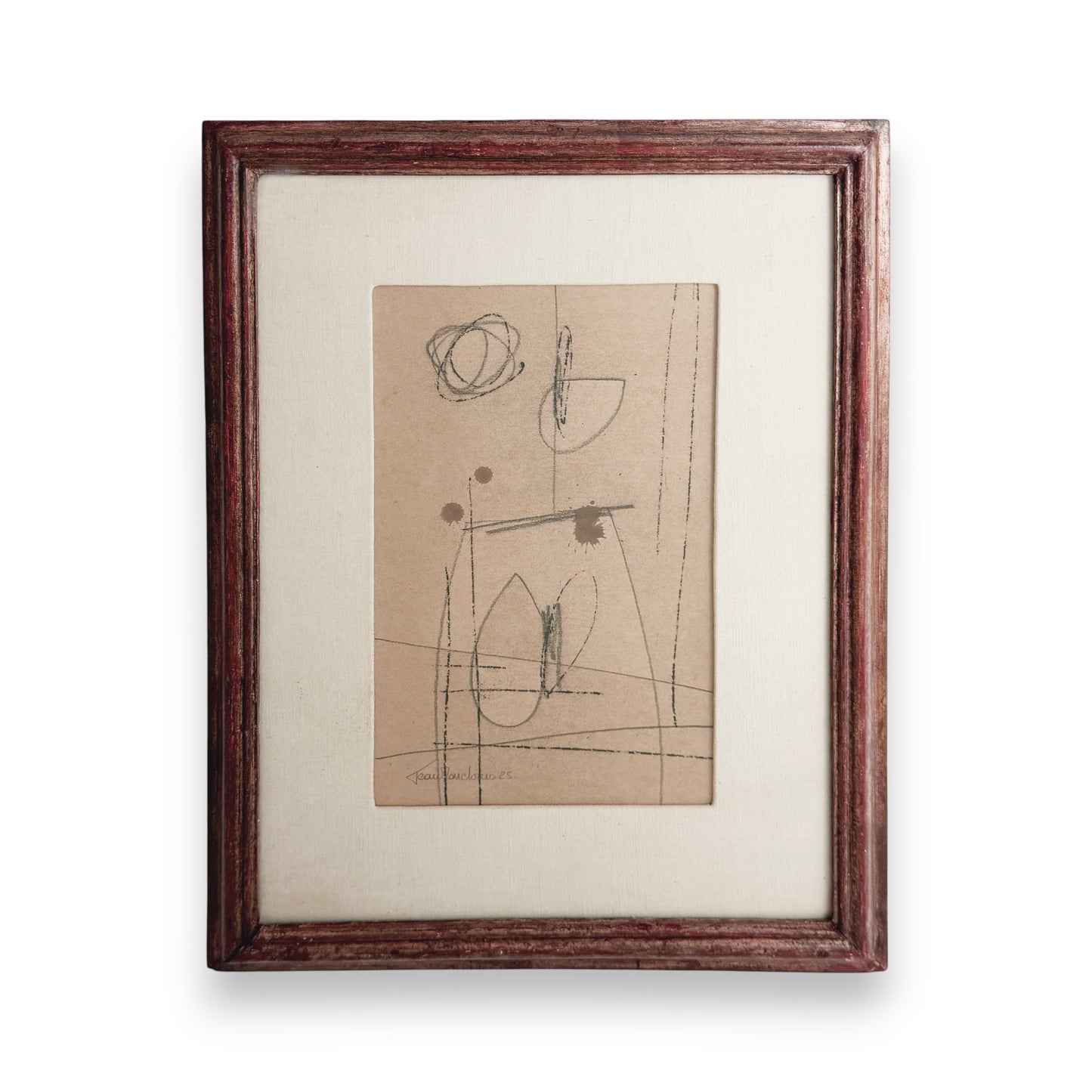 Abstract Original Painting on Paper by Jean Marc Louis