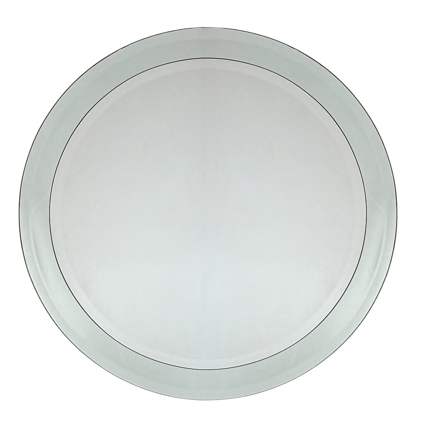 Round Italian Mid Century Wall Mirror
