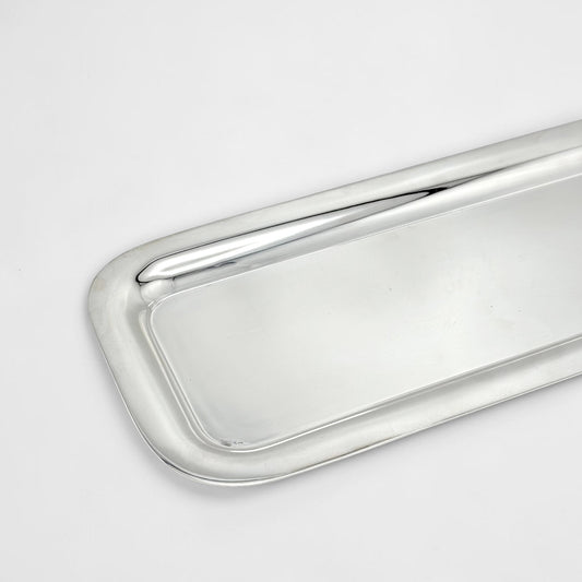 Silver Plate Tray with Rounded Corners