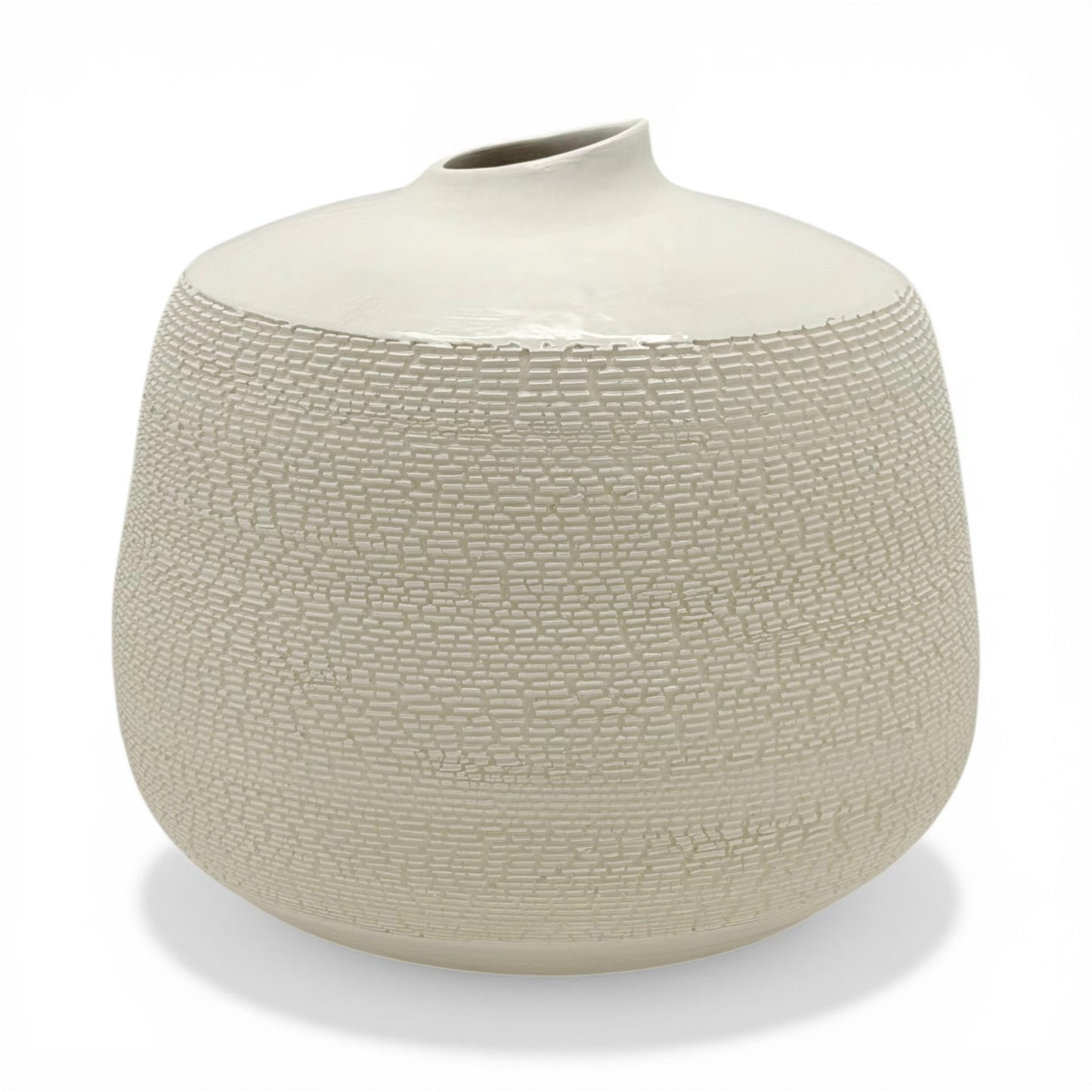 French Porcelain Textured Vase
