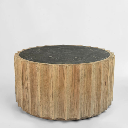 Circular Oak Table - Low