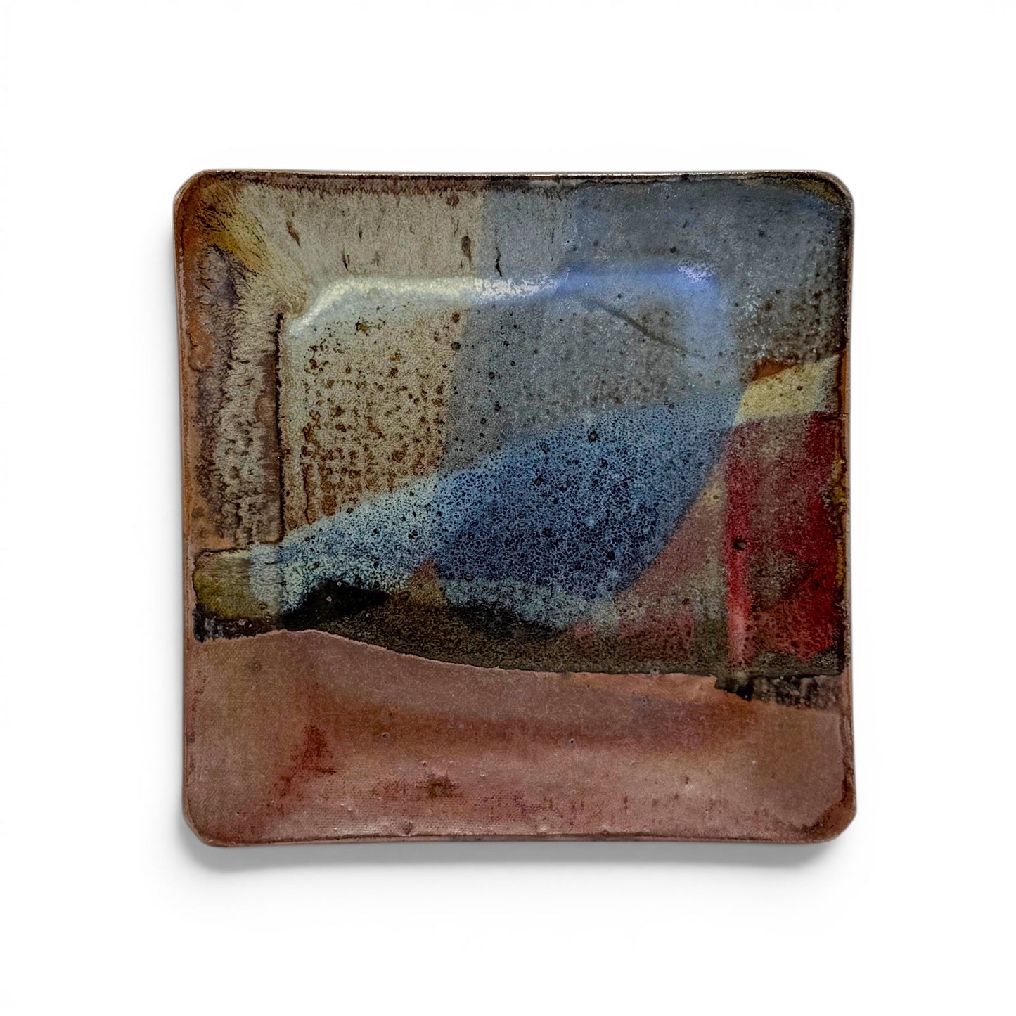 Contemporary Square Abstract Plate