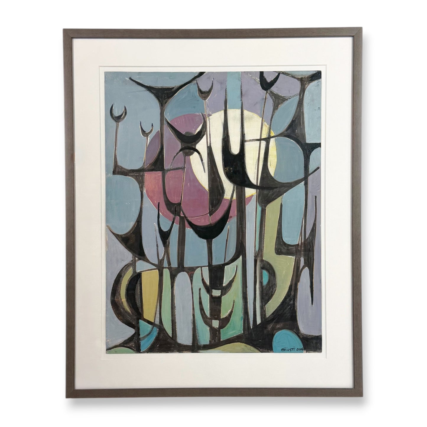 French Abstract Watercolor Painting by Frederique Giusti