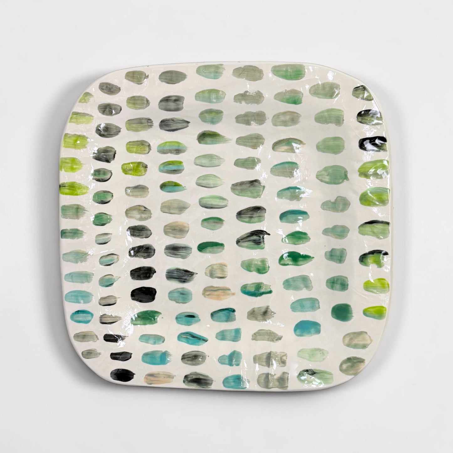 Handmade Square Stoneware Platter